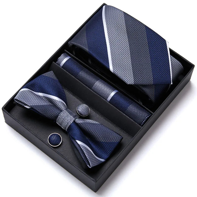 Bow Tie For Men Formal Dress Tuxedo NeckTie Handkerchief