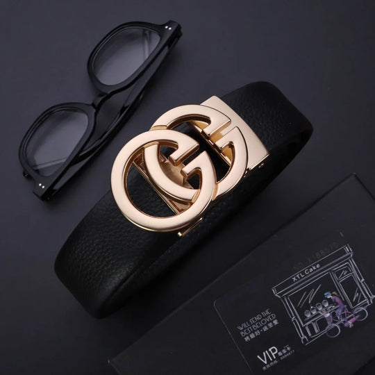 Business Men Belts Luxury Brand Famous Genuine Leather Male Belts