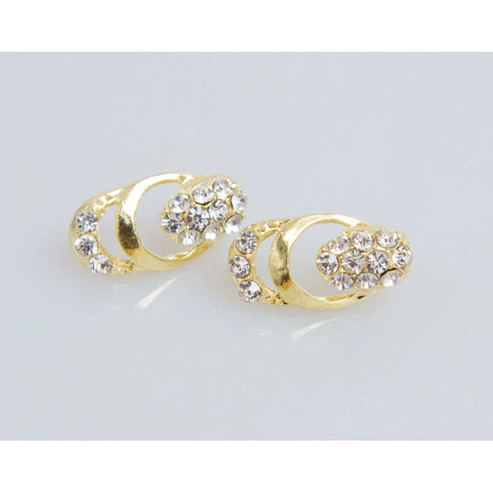 Gold/Silver Color Beads Collar Necklace Bracelet Rings Sets