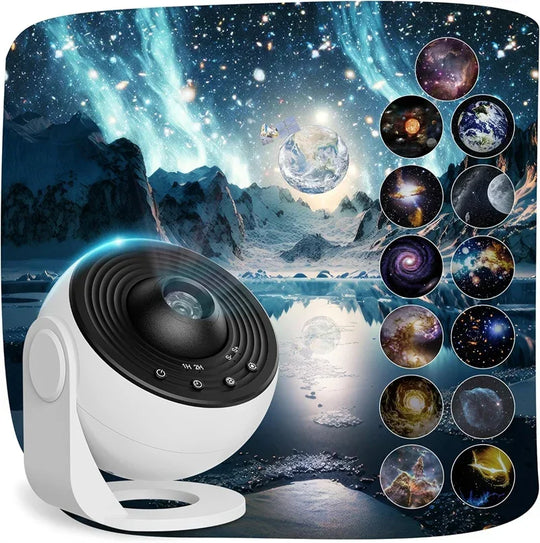 LED Space Galaxy Galaxy Projector, 13 in 1 Star Projector Galaxy Light, Ceiling Night Light Milky Way Mood Lighting with Timer