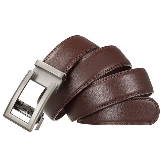 Business Belts for Men Genuine Leather Automatic Men Belt