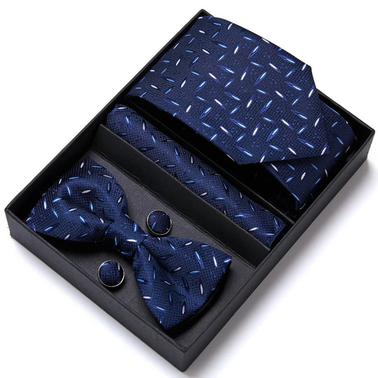 Bow Tie For Men Formal Dress Tuxedo NeckTie Handkerchief