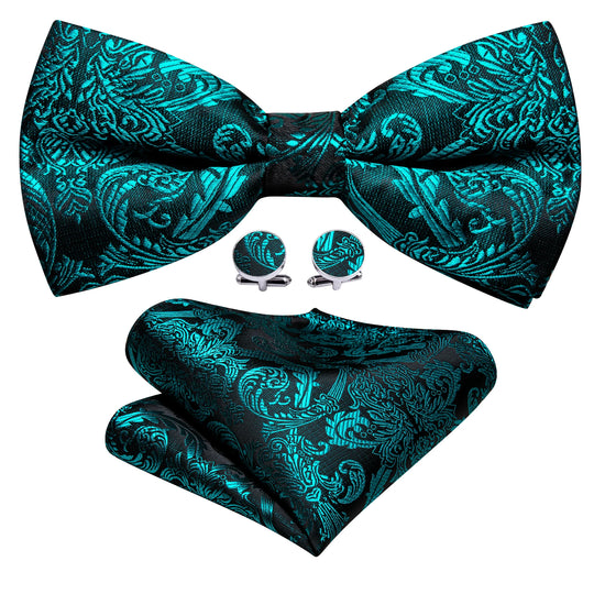 Classic Bowtie Set For Men Tie Formal Paisley
