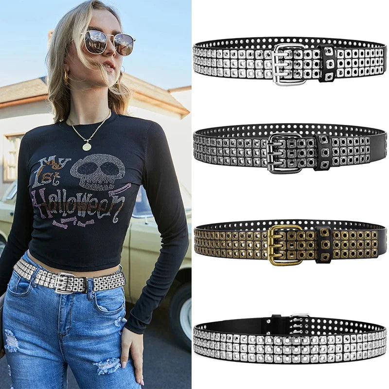 Women Belt Fashion Square Beads