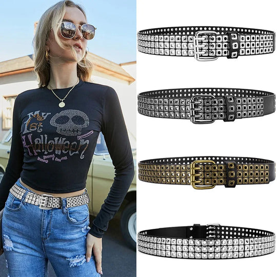 Women Belt Fashion Square Beads