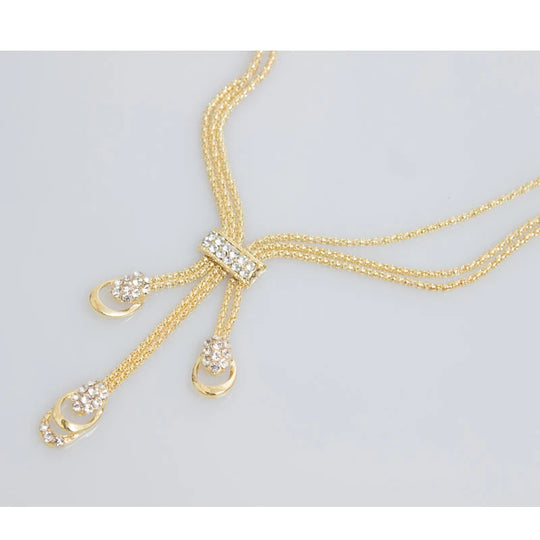 Gold/Silver Color Beads Collar Necklace Bracelet Rings Sets