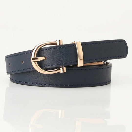 Leather Female Belt Strap Black Brown Green
