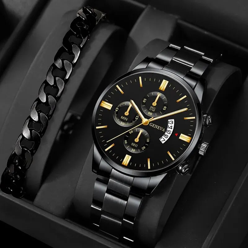 Fashion Men Watch Luxury Calendar Quartz