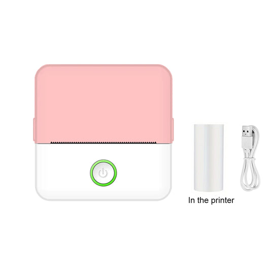 Portable wireless mini printer, mini photo printer label printer for printing photos, labels and notes, perfect holiday gift