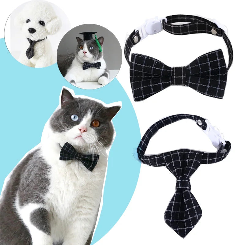 Pet Bow Tie Adjustable Cat Neck Tie