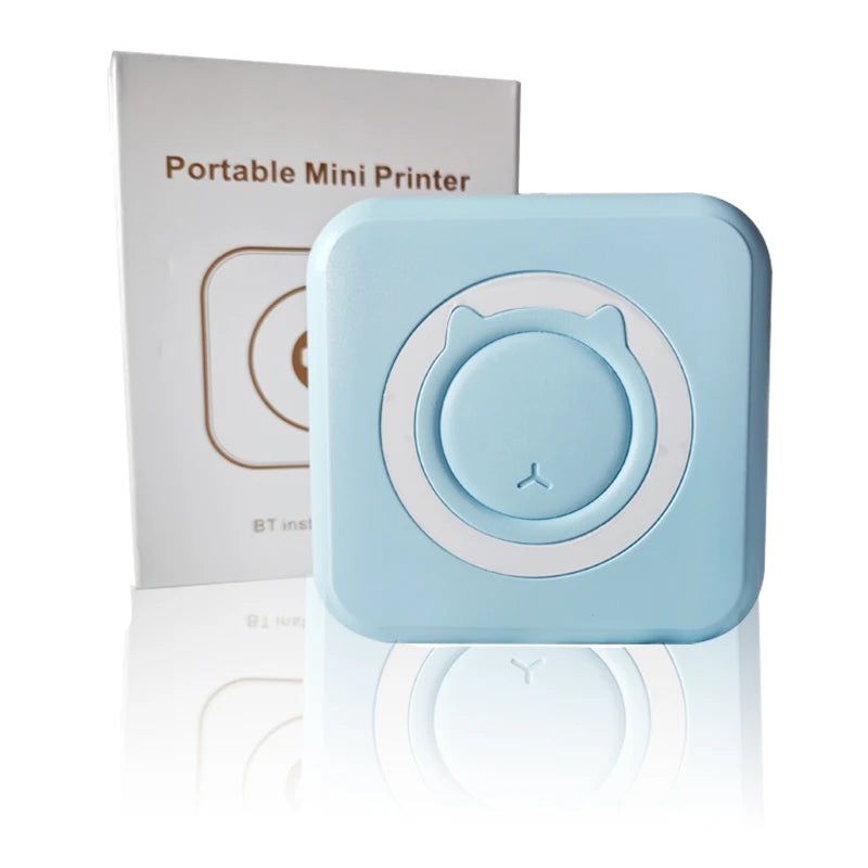 Portable Mini Thermal Printer Wirelessly BT 203dpi Photo Label Memo Wrong Question Printing With USB Cable Imprimante Portable