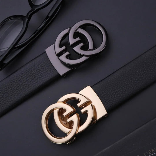Business Men Belts Luxury Brand Famous Genuine Leather Male Belts