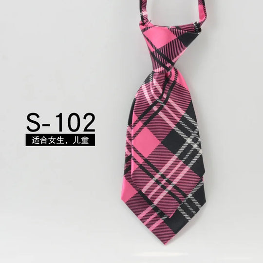 Solid Neck Tie Bow Ties Wear for Children Boys Girls