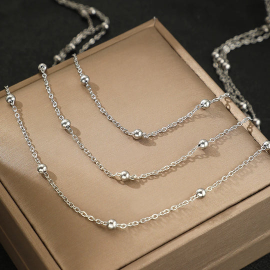 Multi-Layers Chain Bone Necklace For Women Jewelry