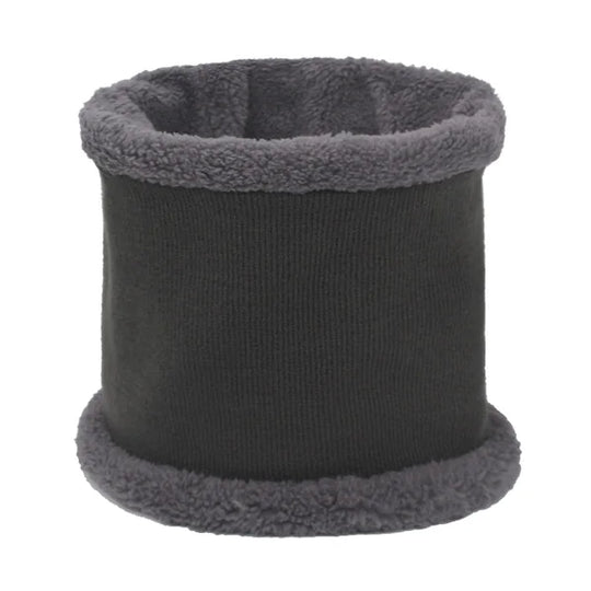 Men Winter Knitted Hat Cap Scarf Fur Mask