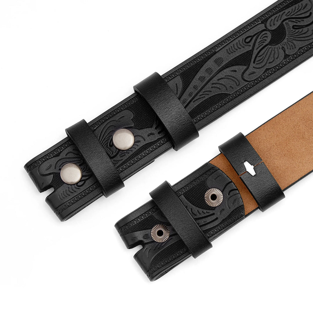 No Buckle Strap Pin Buckle Belt Body High Quality Male Belts