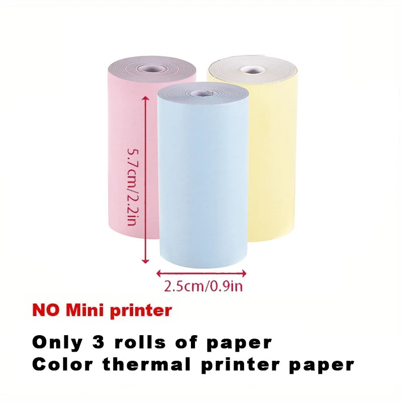 Portable Mini Thermal Printer Wirelessly BT 203dpi Photo Label Memo Wrong Question Printing With USB Cable Imprimante Portable