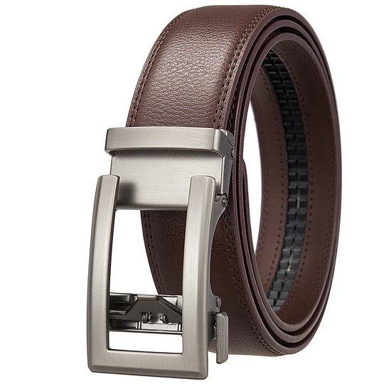 Business Belts for Men Genuine Leather Automatic Men Belt