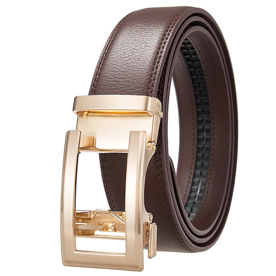 Business Belts for Men Genuine Leather Automatic Men Belt