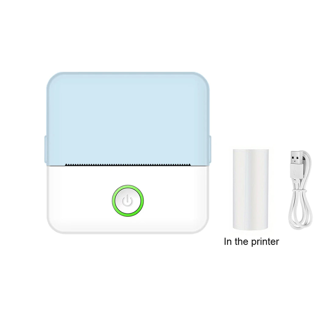 Portable wireless mini printer, mini photo printer label printer for printing photos, labels and notes, perfect holiday gift