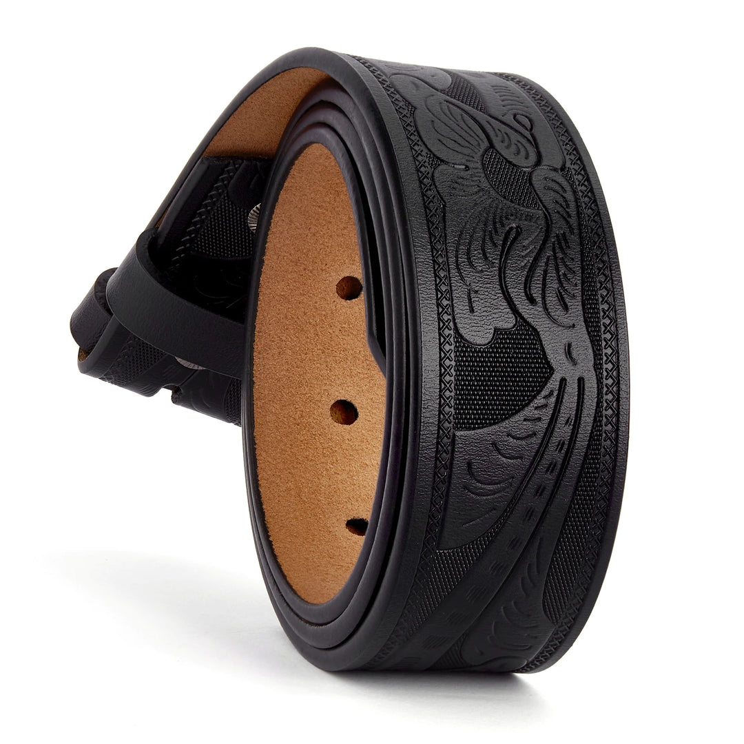No Buckle Strap Pin Buckle Belt Body High Quality Male Belts