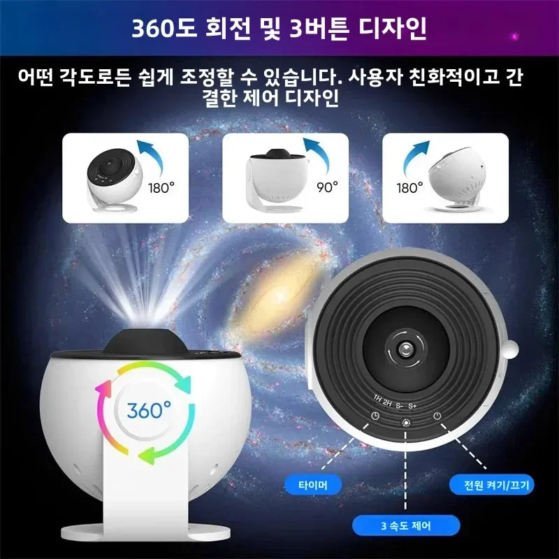LED Space Galaxy Galaxy Projector, 13 in 1 Star Projector Galaxy Light, Ceiling Night Light Milky Way Mood Lighting with Timer